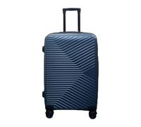 Infinity Medium Suitcase 24" Lightweight Hard Shell Luggage 4 Wheels Spinner 3-Digit Combination Lock Hard Shell Luggage for 15 to 20kg Petrol Blue