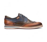 Infinity Men’s Brandy Brown Leather Brogue Lace-Up Oxford Shoes - Avila
