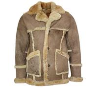 Infinity Men’s Designer Long Winter Real Sheepskin Coat 4XL