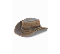Cowboy Aussie Real Leather Hat Australian Brown Western Outback Bush Hat