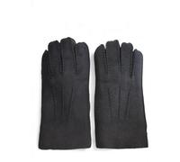 Infinity Leather Mens Black Luxury Sheepskin Suede Leather Gloves