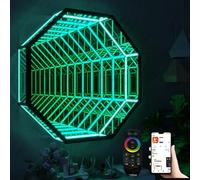 Infinity Mirror Lamp with Remote and App Control for Home Decoration