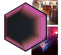 Infinity Mirror Light with APP and Remote Control, 3D LED Multicolor Tunnel Lamp for Home Decor, Bedroom, Living Room, Party and Gaming