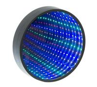 Infinity Mirror Tunnel Lamp LED Lighting Sensory Party Décor, Black