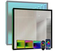 Infinity Mirror Tunnel Light, Remote Control APP Enabled, Sensory Square Lamp for Hotels and Apartments, 30cm, 50cm, 70cm Options - Unique Home Decor