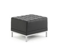 Infinity Modular Cube Chair Black Soft Bonded Leather