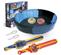INFINITY NADO Bey Battling Blade Toys Battle Set for 8-12 with Detachable Stadium 2 Spinning Tops & Sword Launchers Metal Brust Gyro for Boys Age 5