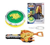 INFINITY NADO Spinning Top for Children Metal Toy Boys, Battle Tops Spinning Top Launcher Toy, Spinning Tops Boys from 5 6 7 8 9 10 11 12 Years, Starter Pack Lightning Leopard