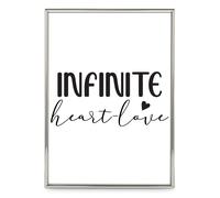 "Infinity" Portrait Photo Frame, Shiny Silver, 10x15cm
