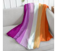 Infinity Republic Lesbian Sunset Pride Super Soft Throw Blanket - 50x60 Throw Blanket for Bedroom, Living Room, Spring Time, Holidays, Kids, Babies, Adults & Decor, Gifts - Pride Season