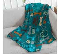 Infinity Republic - Puppy Paws Dog Lovers Soft Plush Blanket - Perfect for Gifts, Pets, Decor, etc!