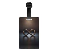 Infinity Symbol Printed Anti-Lost Luggage Tags Luggage Tags Suitable for Suitcases Backpacks and Golf Bags