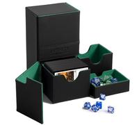 Infinity Vault Premium Commander Deck Box - MTG Deck Box for 200+ Double Sleeved Cards - Dual Sideloading Case with Dice Tray - TCG, Lorcana, Magic the Gathering Organizer