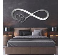 Infinity Wall Art, Infinity Metal Sign, Infinity Heart Metal Wall Art, Heart Wall Decor, Love Wall Art, Couples Love Infinity Sign Wall Decor, Bedroom Living Room Wall Decor