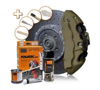 Infinity Wax Foliatec Brake Caliper Paint Kit Combat Green Matte Coat INFWAX0188