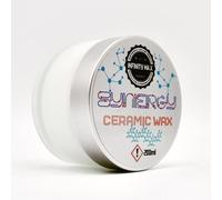 Infinity Wax Synergy Ceramic Wax 200ml - Ultra Durable Synthetic Wax with SiO₂, Fluoropolymer & PE Blend - 14-Month Protection, 124° Water Contact Angle, Covers Up to 25 Vehicles