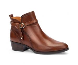 Infinity Women’s Cuero Brown Leather Ankle Bootie Zip Heel Biker Boots - Daroca