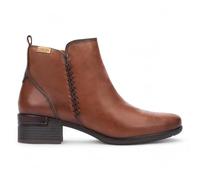 Infinity Women’s Cuero Brown Leather Ankle Bootie Zip Heel Boots - Malaga