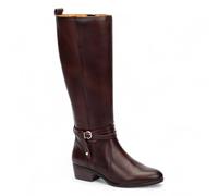 Infinity Women's Classic Knee High Tall Caoba Brown Leather Boots - Daroca