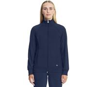 Infinity Women's Zip Front Warm-up Jacket Medical Scrubs, Navy, XS