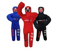 Infinix Sports Kids Grappling Dummy BJJ Wrestling Buddy for Kids Youth MMA Boxing Brazilian Jiu Jitsu Dummy Children Punching Bag 110cm UNFILLED (Red)