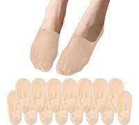 InfiniZer 15 Pairs Womens Invisible Socks, No Show Trainer Socks for Women, Non Slip Low Cut Liner, Soft Cotton for Loafers Flat Sneakers 3-5/6-8 (UK, Numeric, 3, 5, Regular, Regular, Nude)