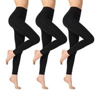 InfiniZer 3 Pairs 80D Footless Dance Tights for Women, Stretchy Opaque Soft Footless DanceTights Pantyhose for Daily Ballet