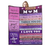 InfiniZer Mum Blanket Funny Birthday Gifts for Mum Soft Personalised Blanket Throw Christmas Mothers Day Presents for Women Mother Mummy Stepmum Mom Mama