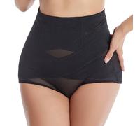 InfiniZer Tummy Control Knickers High Waisted Knickers For Women Butt Lifter Shapewear Tummy Control Comfort Slimming Shapewear Shorts For Daily Wear (UK, Alpha, XL, Regular, Regular, Black)