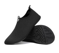 InfiniZer Water Shoes for Women Men Quick Dry Sea Shoes Breathable Aqua Lightweight Barefoot for Surfing Running Driving, UK 3-11 (Black, Adult, Men, 6.5, Numeric, UK Footwear Size System, Medium)