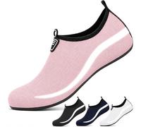 InfiniZer Water Shoes Men Women Beach Shoes with Reflective Wave, Quick Dry Swim Aqua Socks Barefoot Sea Pool Shoes Non-Slip