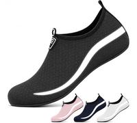 InfiniZer Water Shoes Men Women Beach Shoes with Reflective Wave, Quick Dry Swim Aqua Socks Barefoot Sea Pool Shoes Non-Slip