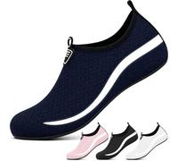 InfiniZer Water Shoes Men Women Beach Shoes with Reflective Wave, Quick Dry Swim Aqua Socks Barefoot Sea Pool Shoes Non-Slip
