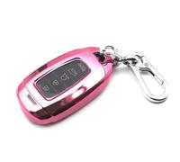INFIPAR Fit for 2022 2021 2020 2019 Hyundai Palisade Elantra GT Accent Kona Santa Fe Veloster TPU Key Fob Remote Cover Case Shell Glove Pouch Holder Protector Keyless Entry Sleeve Accessory, Pink