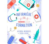 Infirmière en Formation Agenda Mensuel 2026-2028: Cadeaux pour Étudiante 3 Ans Organiseur A4 avec Calendrier et Bien Plus Encore.
