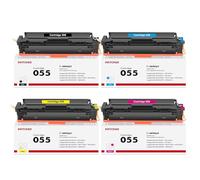 INFITONER Toner Cartridge 055 Compatible for Canon 055H 055 imageCLASS MF742Cdw MF746CX MF744CDW MF746CDW LBP663CDW LBP664CX MF745CDW MF741CDW MF743CDW MF740C BP660C Black Yellow Cyan Magenta