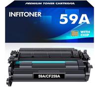 INFITONER With Chip Compatible for HP 59A CF259A CF259X 59X Toner Cartridge LaserJet Pro M404dn M404n M404dw MFP M428dw M428fdn M428fdw M428 M404 M304 M304n M304dn Printer Black, 1 Pack