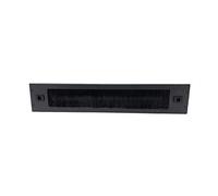 INFITRONIC 19" 2U Black Alloy Steel U-Rack Panel Blanking Plate with Brush Strip for Server, Networking Devices