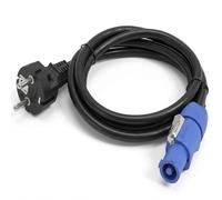 Infitronic - INPT4-SK02- Power Twist 1 power cable (H05VV-F) - Cable for power supply - Schuko plug to Powercon compatible plug - Colour: black - Length: 2 m