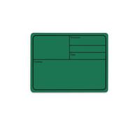 Infitronic Set of 10 Magnetic Tour Labels in Green (177 x 127 mm) - Professional Case Label & Labelling Plate for Flight Cases - Rewritable Tour Labels, Suitable for Installation Tray