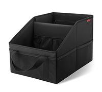 INFIVITA Car organiser - Automotive organiser for Front Seat Back Seat or Floor,Car Caddy Organiser with Divide, Handles and Multiple Mesh Pockets