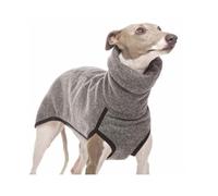 INFJMH Clothes Soft Fleece Dog Clothes Winter Warm Turtleneck Whippet Vest Jacket Two-Legged Italian Greyhound Pullover Coat Shirt Stylish Pet Outfit boy girl(Light Gray,5XL)