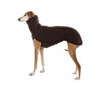 INFJMH Clothes Soft Fleece Dog Clothes Winter Warm Turtleneck Whippet Vest Jacket Two-Legged Italian Greyhound Pullover Coat Shirt Stylish Pet Outfit boy girl(Brown,Small)
