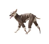 INFJMH Clothes Soft Warm Whippet Pajamas Turtleneck Italian Greyhound Onesie Clothes Four-Legged Long Sleeves Stretchy Cold Weather Dog Pajamas boy girl(Khaki,X-Large)
