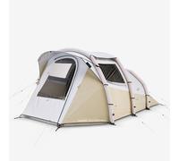 Inflatable 4-person Camping Tent - Air Seconds 4.1 Fresh & Black - Beige
