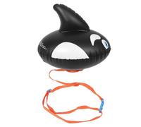 Inflatable Adjustable Belt Swim with Waist Buoy for Adult Open Water | Pvc Black Design, Multilayer Heat-sealed Build, Tear-resistant Support for Snorkeling and Paddleboard Emergencies