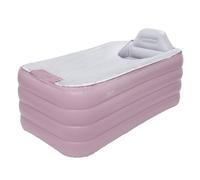 Inflatable Adult Bath Tub, 160x94x64cm Portable Freestanding Soaking Tub with Electric Pump, Indoor Outdoor Bathtub Fast to Drain Inflatable Pool for Adult Children Spa Bath