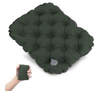 Inflatable Air Cushion seat, Portable Travel Seat Cushion for Camping, Office Chair, and Long Sitting, Foldable and Lightweight seat Pad for Comfort and Pressure Relief (Olive Green)
