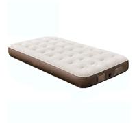 Inflatable Air Mattress with Built-in Electric Pump - Self-Inflating Airbed for Home or Camping, Flocked Surface for Extra Comfort