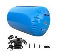 Inflatable Air Roll, 80/90 cm Gymnastics Tumbling Mat with Electric Air Pump, Yoga Gymnastics Cylinder, Air Tumbling Track for Home Use/Yoga/Fitness